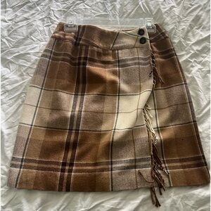 Plaid Skirt Wrap